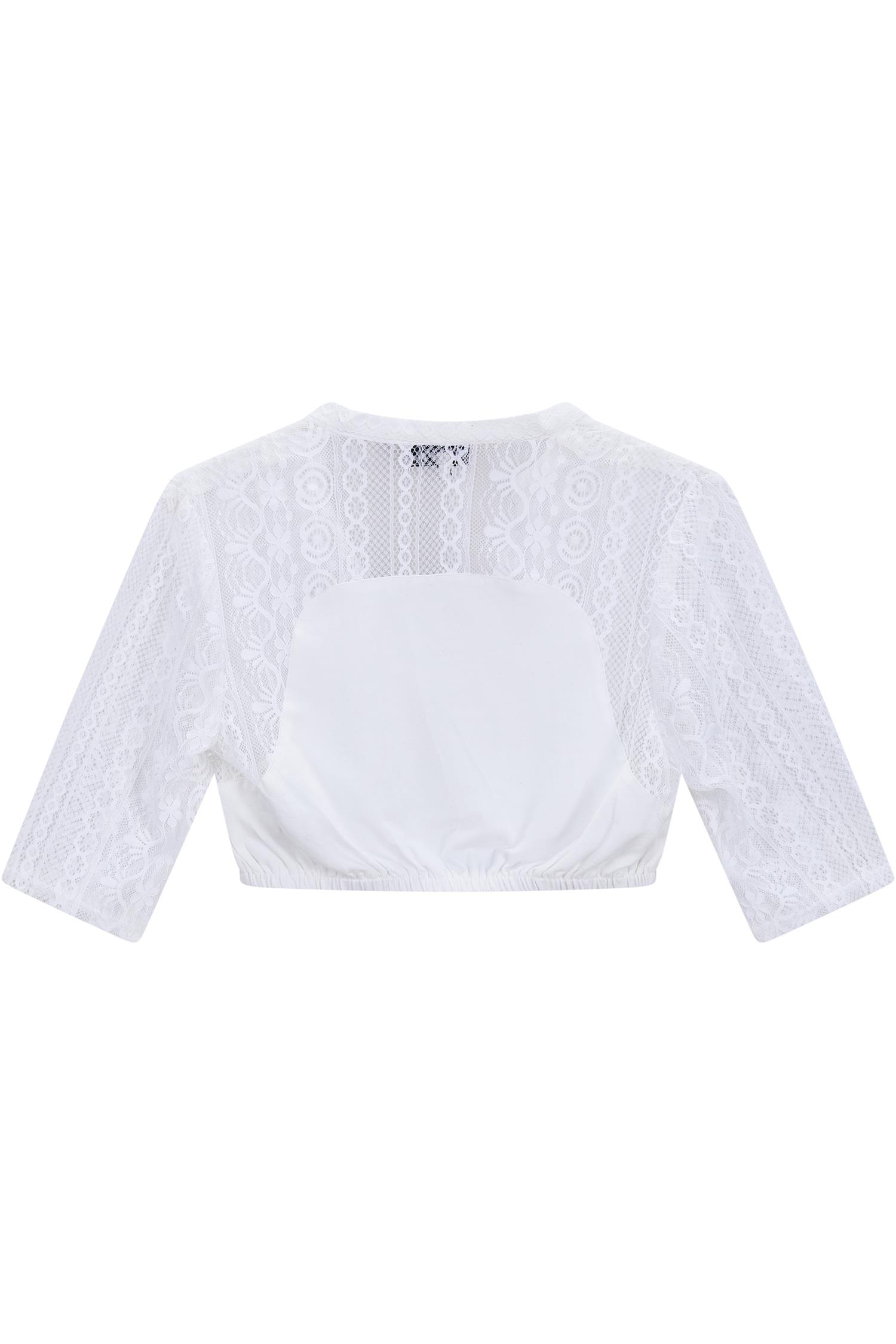 Dirndlbluse Ginger-Linda in Weiß von MarJo